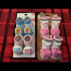 Baby girl rattle sock bundle 0-12 months